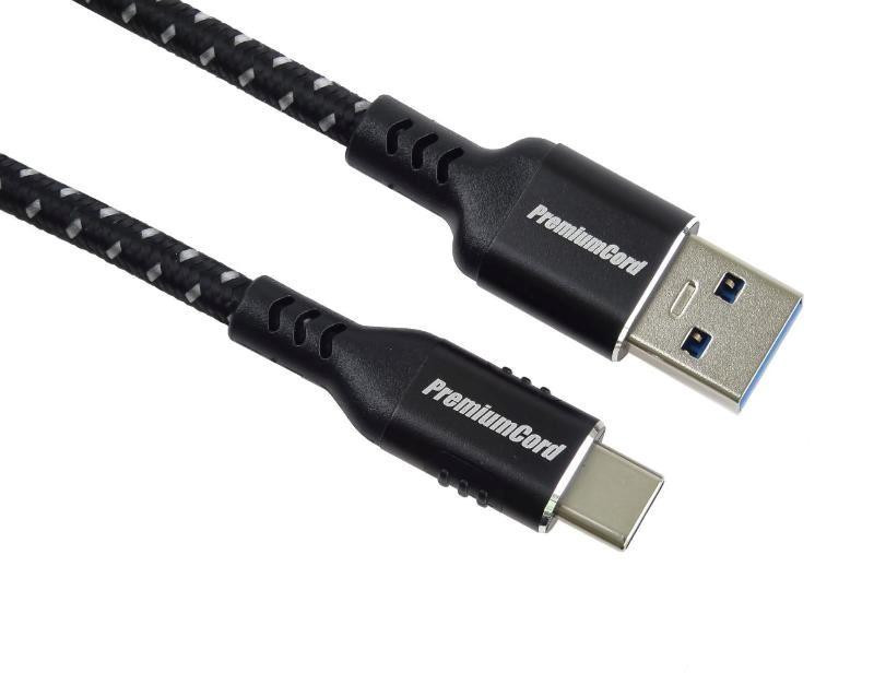 PREMIUMCORD Kábel USB-C na USB 3.0, 5Gbit/s, 2m