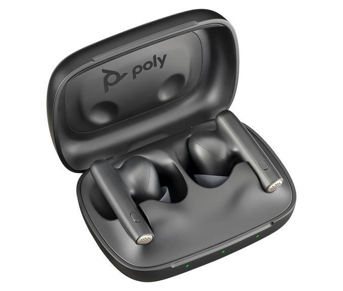 Poly Voyager Free 60 bluetooth headset, BT700 USB-C adaptér, nabíjacie púzdro, čierna