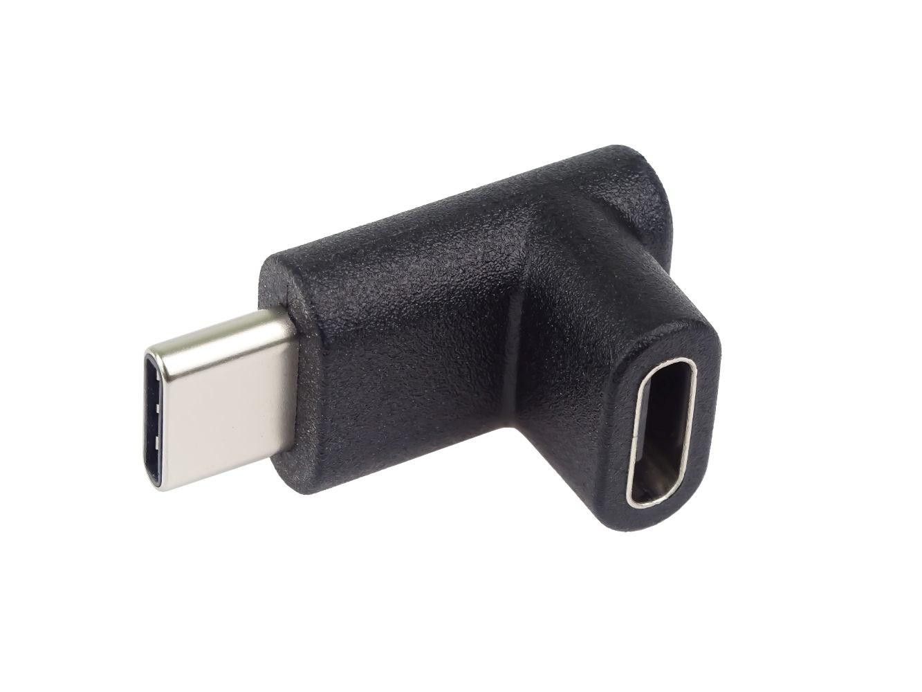 PremiumCord Adaptér USB-C na USB-C, zahnutý 90°