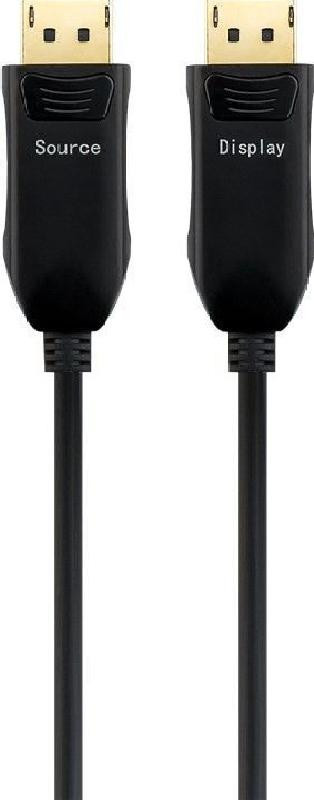 PremiumCord Optický DisplayPort 1.4 prípojný kábel M/M, pozlátené konekt. 25m