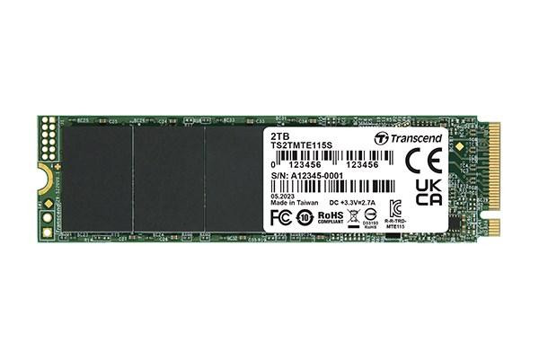 TRANSCEND SSD 115S 250GB, M.2 2280, PCIe Gen3x4, NVMe, TLC, bez DRAM