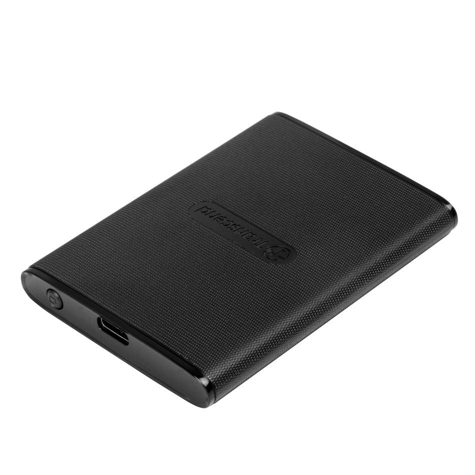 Transcend ESD270C 250GB USB 3.1 Gen2 (USB-C) Externý SSD disk (3D TLC), 520MB/R, 460MB/W, kompaktné rozmery, čierny