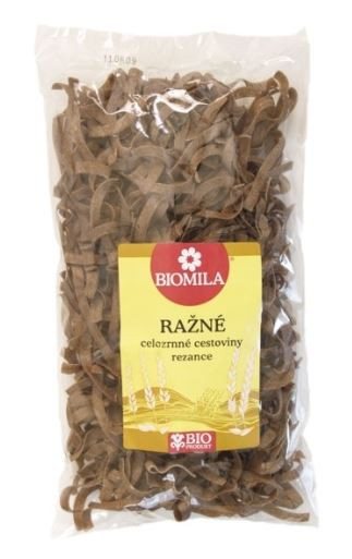 BIOMILA Cestoviny ražné rezance celozrnné BIO 250 g