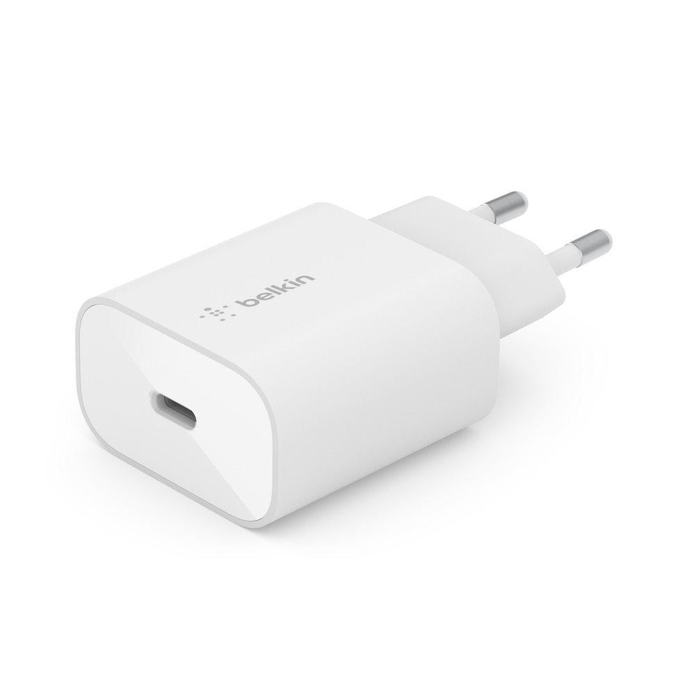 Belkin BOOST CHARGE™ 25W USB-C Power Delivery PPS nástenná nabíjačka, biela