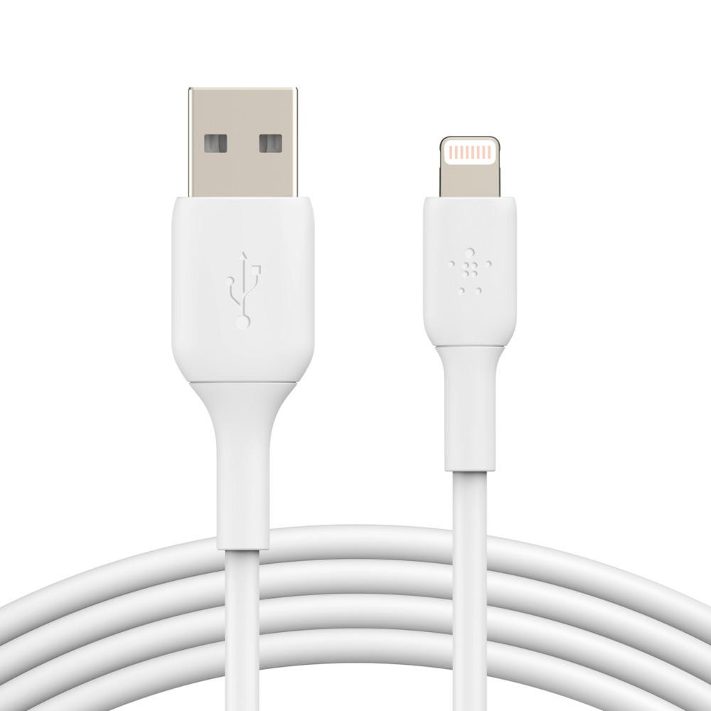 Belkin BOOST CHARGE™ Lightning/USB-A kábel, 2m, biely