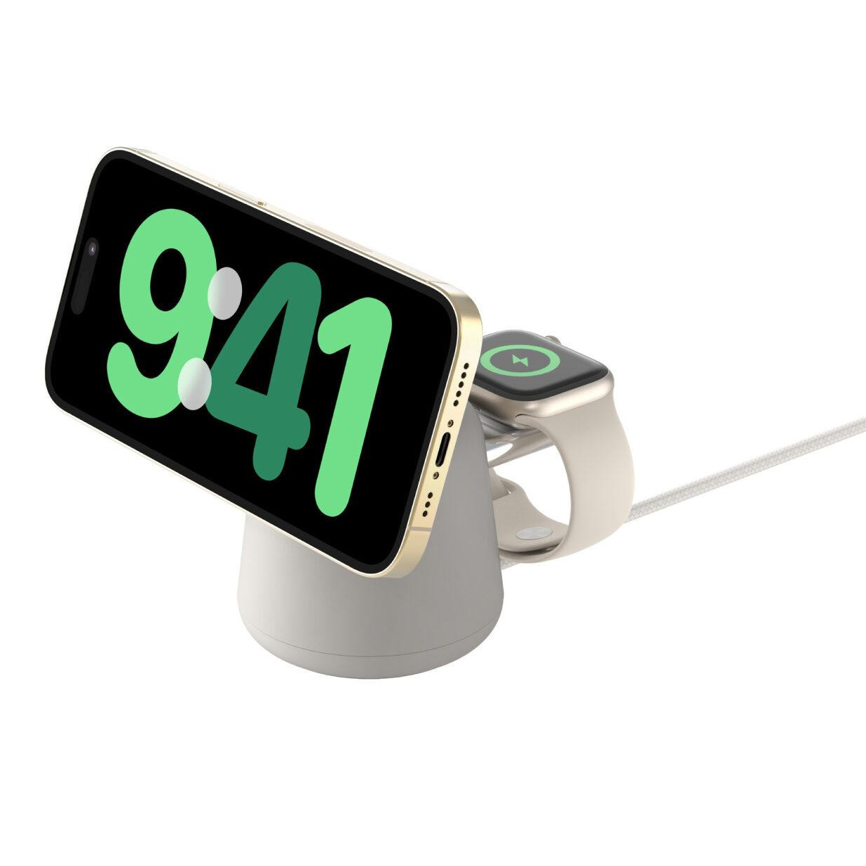 Belkin BOOST CHARGE™ PRE MagSafe 2v1 15W nabíjací stojan, svetlá