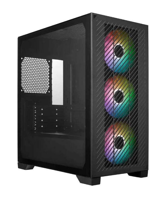 Cooler Master case Elite 301, mini-ITX, 3x 120mm ARGB Fan, bez zdroja, čierna