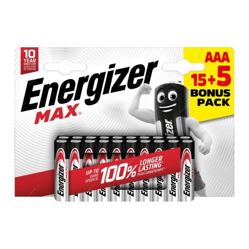 Energizer LR03/20 Max AAA 15+5 zadarmo