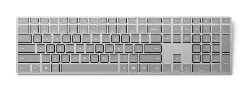 Microsoft Surface Keyboard (2. edícia)/Bezdrôtová Bluetooth/US layout/Sivá