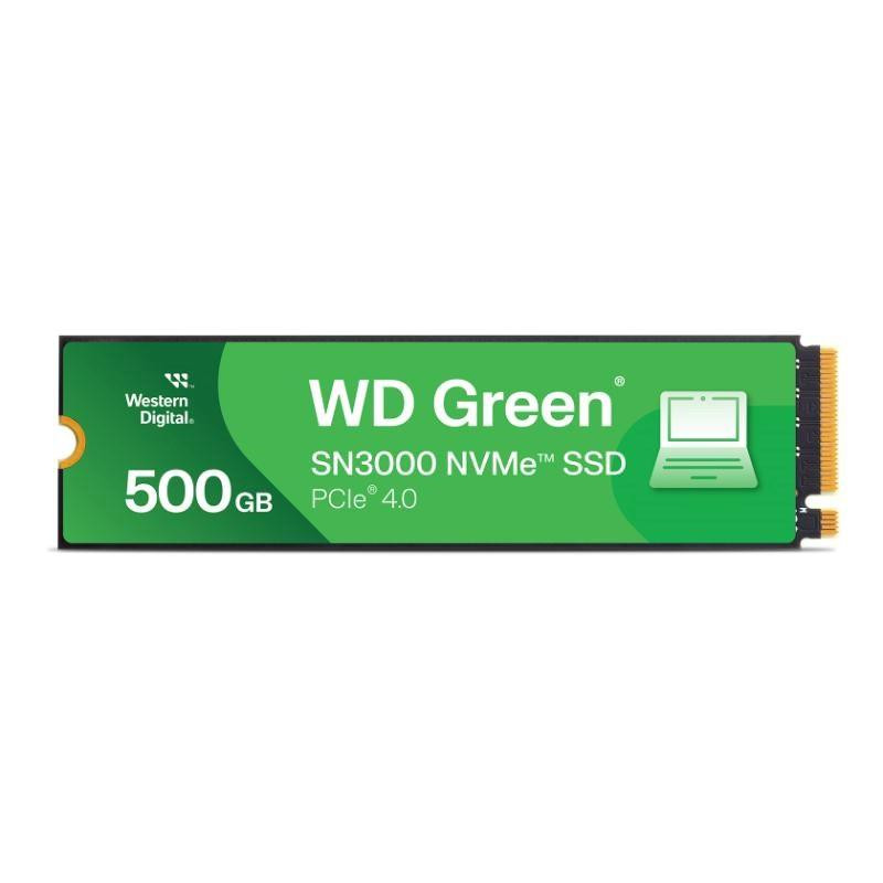 WD GREEN SSD 500 GB SN3000, PCIe Gen4x4, M.2 2280, (R:5000/W: 4100 MB/s)