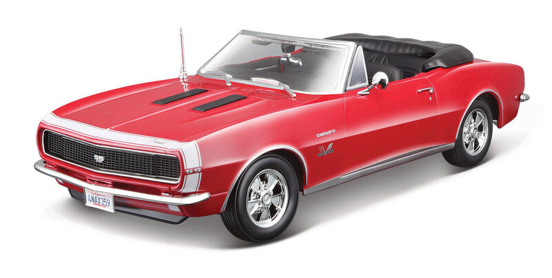 MAISTO - 1967 Chevrolet Camaro SS 396 Convertible, červený, 1:18