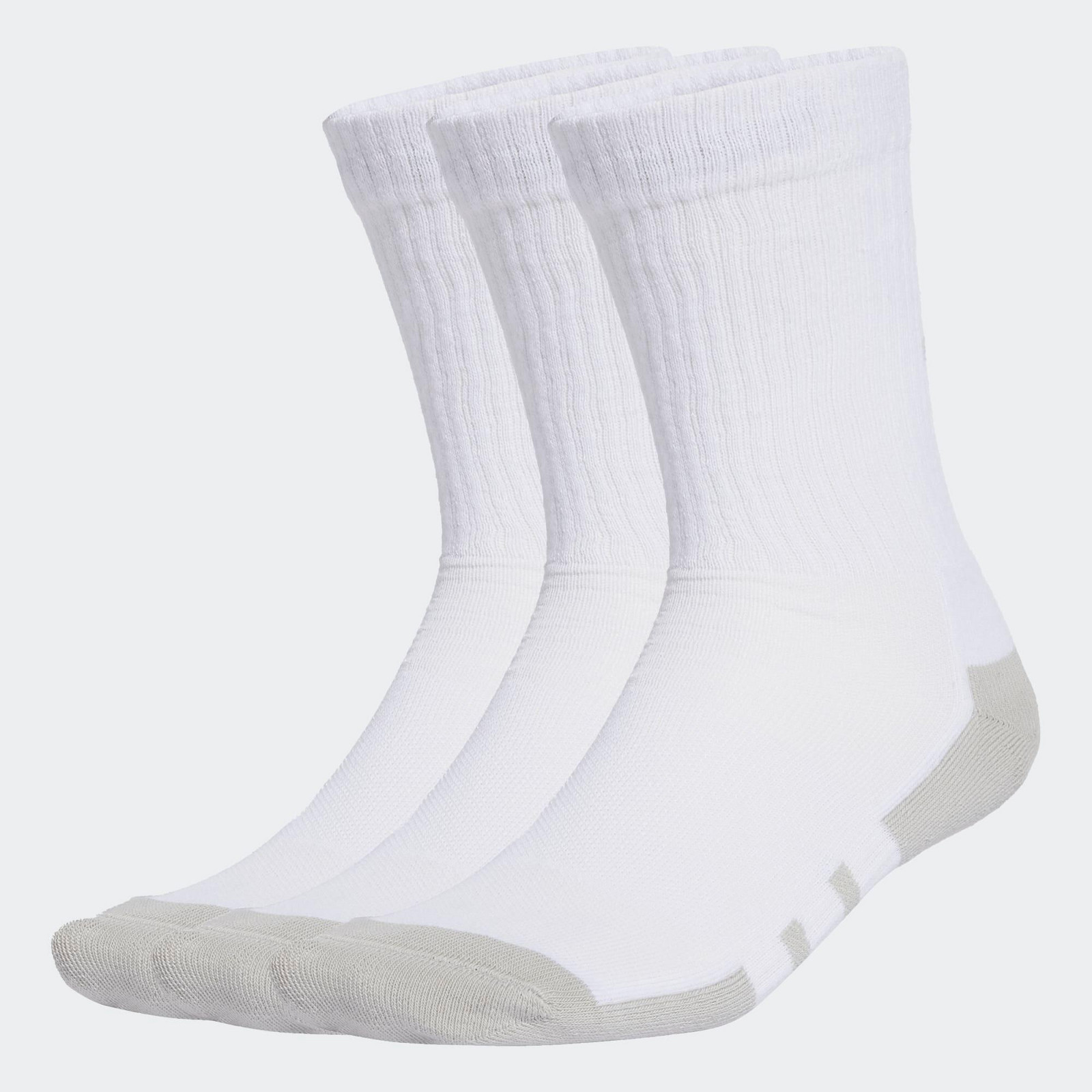 ADIDAS Crew sada 3 párov vysokých ponožiek bielych
