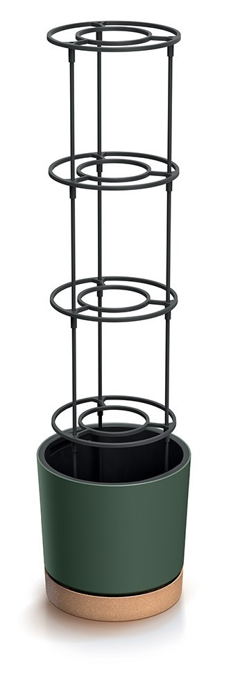 Kvetináč Prosperplast HOME GROWER na pěstování rajčat 14,5 l tmavě zelený