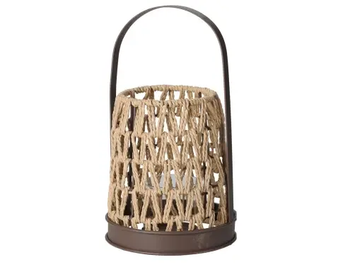 Lampáš 18x32 cm, povraz/kov%