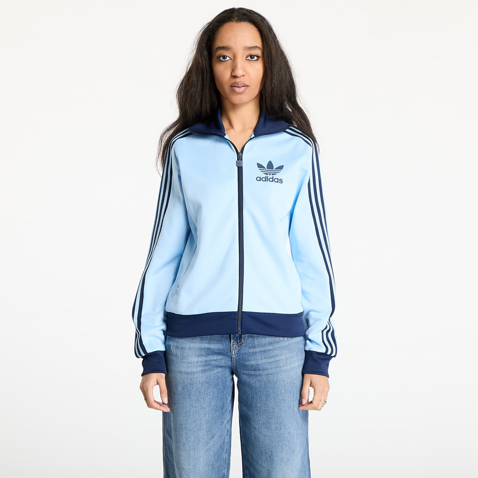 Mikina adidas Adicolor Beckenbauer Track Top Clear Sky XS