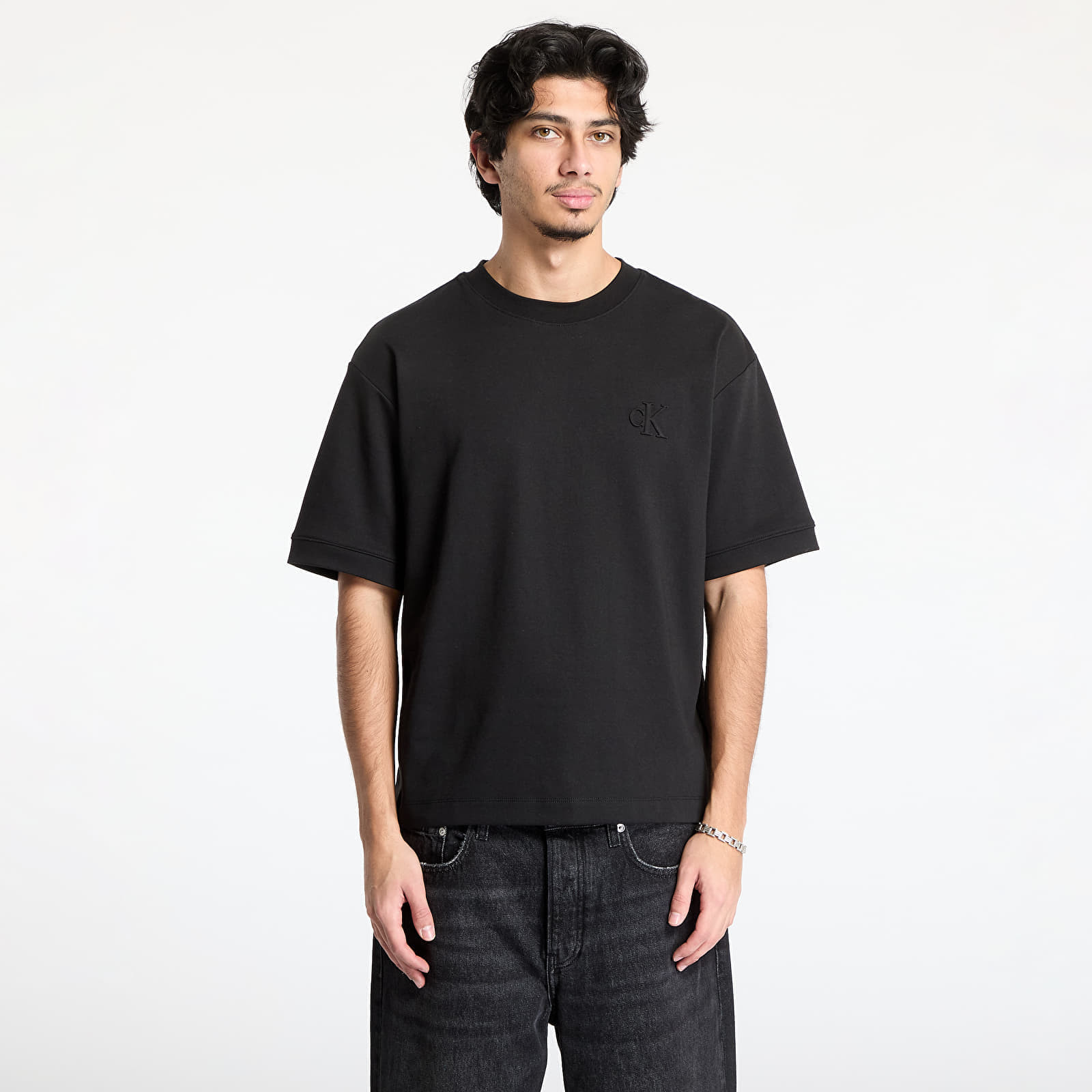 Tričko Calvin Klein Jeans Interlock Tee Black S