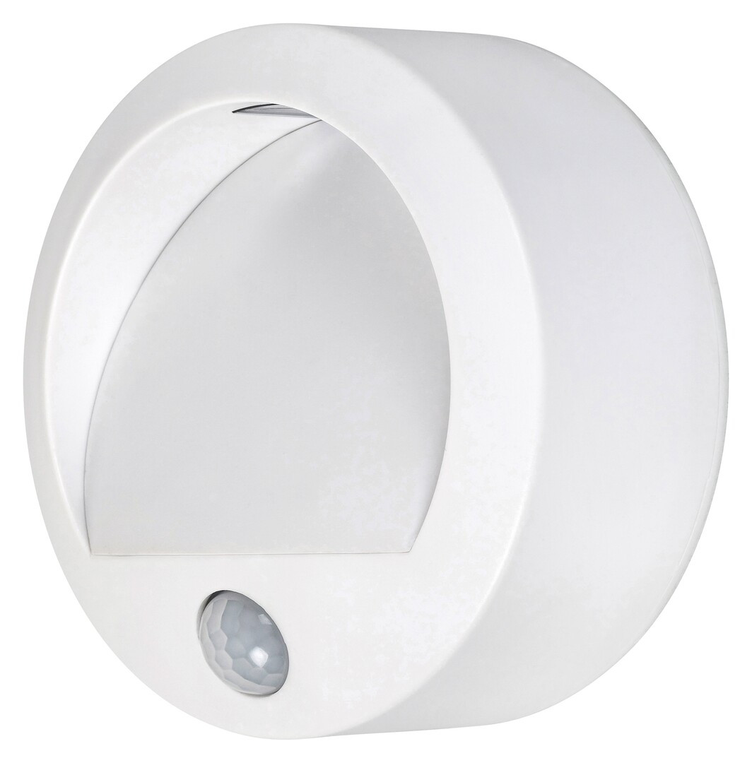 Rabalux Biele schodiskové LED svietidlo s pohybovým čidlom Amarillo 1,5W IP44 7980