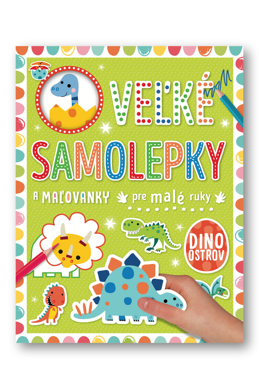 Velké samolepky a omalovánky pre malé ruky Dino ostrov