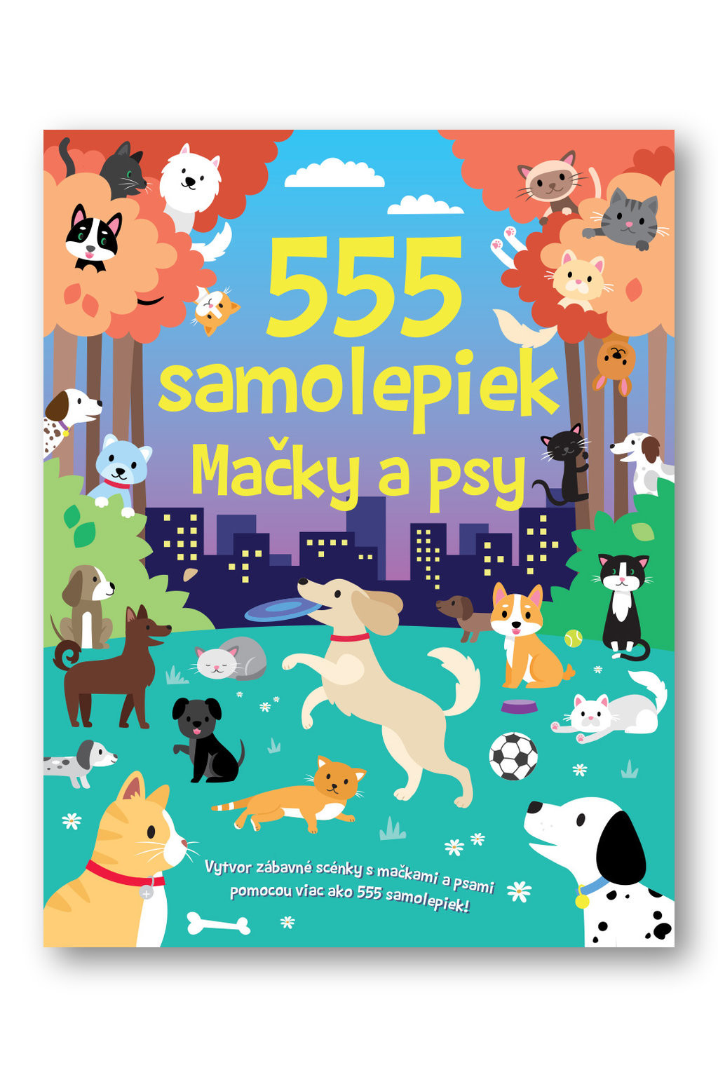 555 samolepiek - Mačky a psy