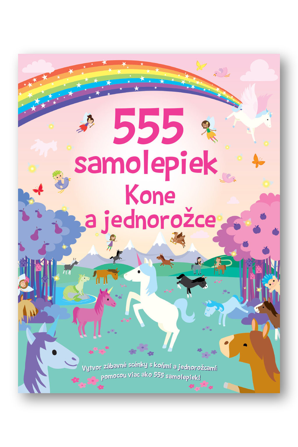 555 samolepiek - Kone a jednorožce