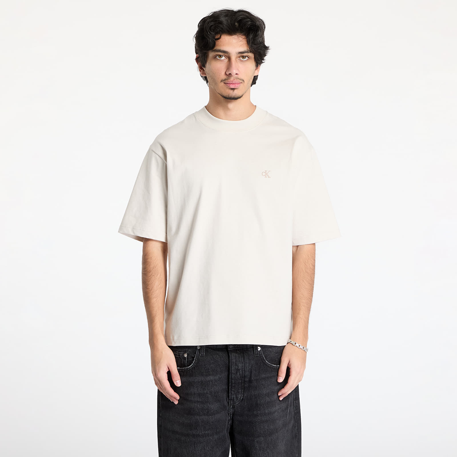Tričko Calvin Klein Jeans Heavy Relaxed Tee Gray M