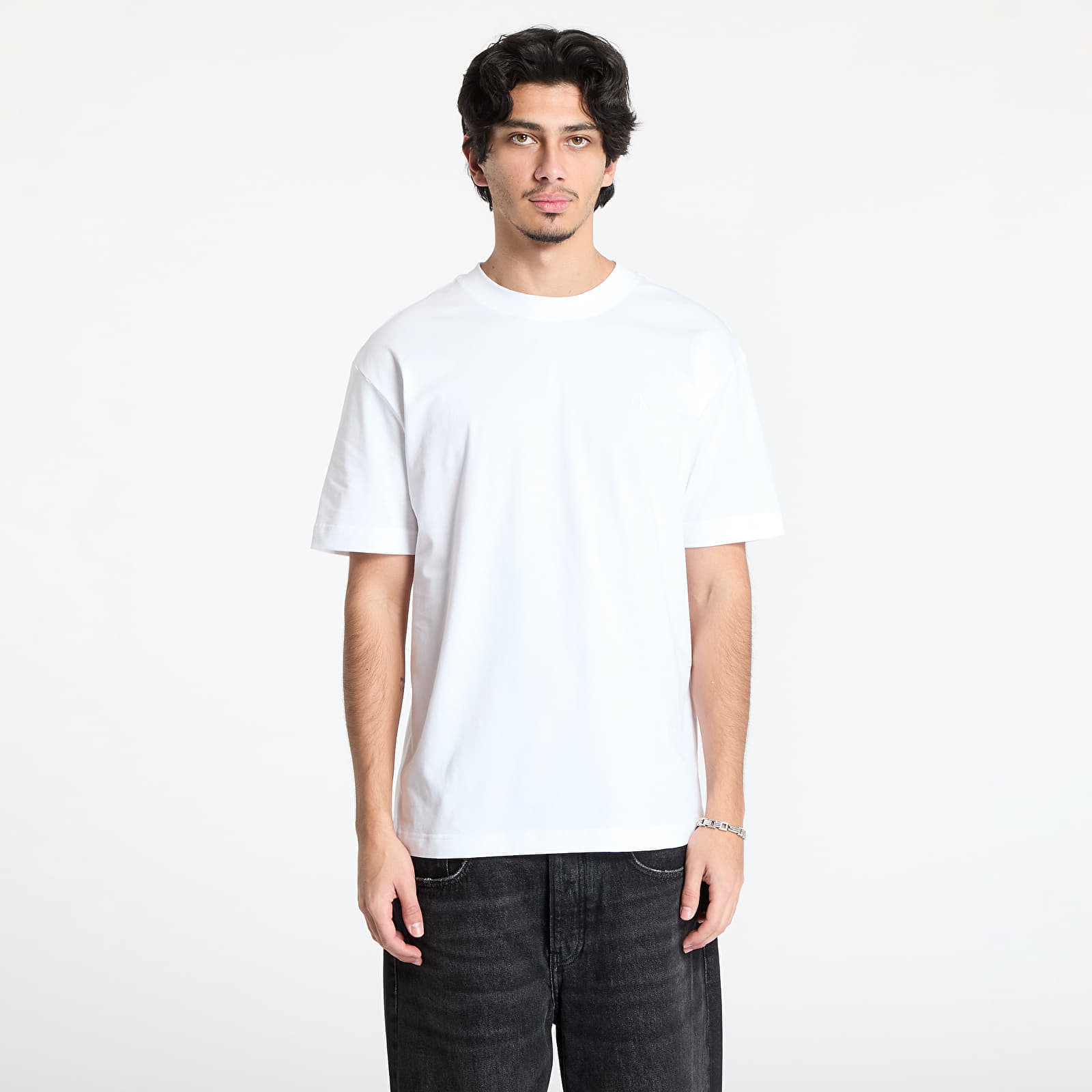 Tričko Calvin Klein Jeans Soft Layered Monogram Tee White S