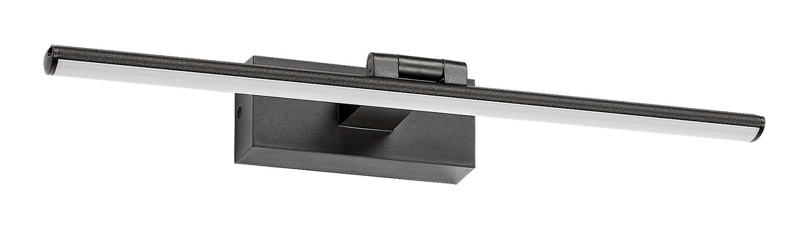 Rabalux Čierne LED svietidlo nad zrkadlo Gaten 12W polohovateľné 78002