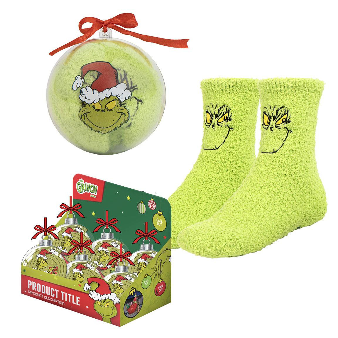 ANTI-SLIP SOCKS CHRISTMAS THE GRINCH