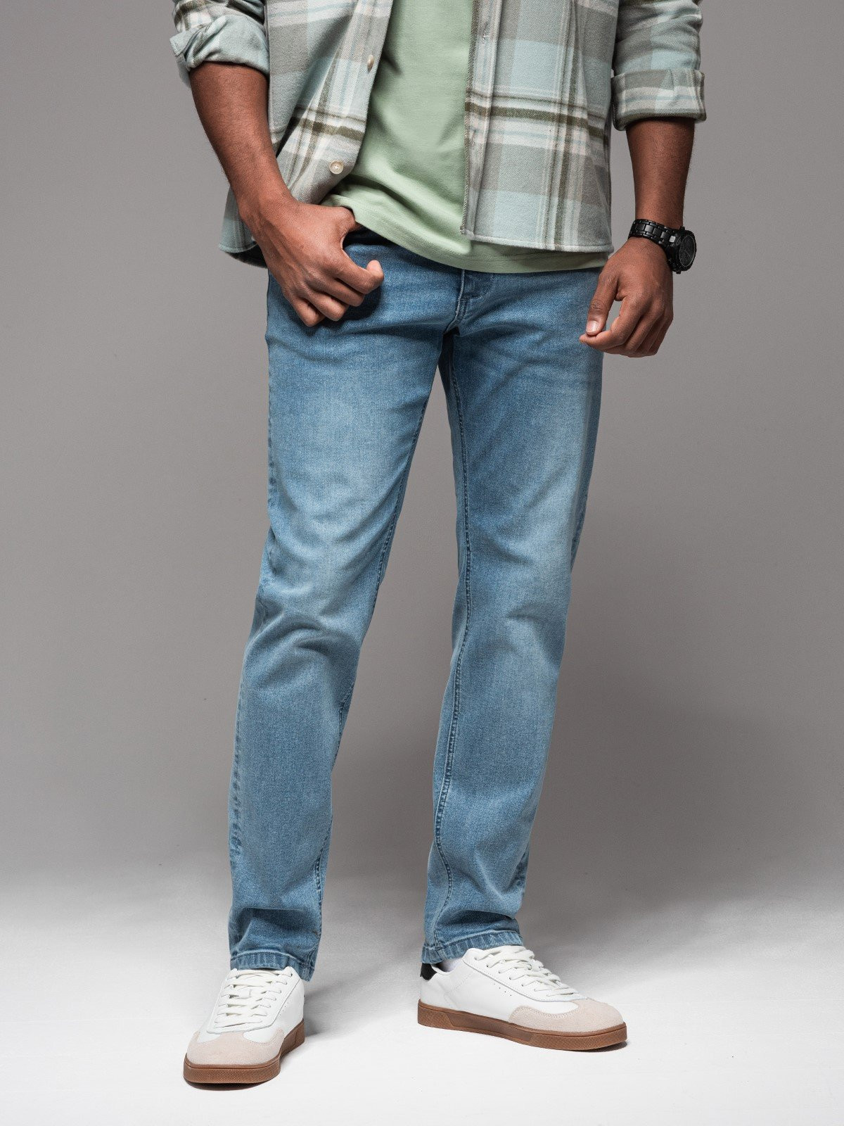 Ombre Men's denim pants STRAIGHT LEG - black