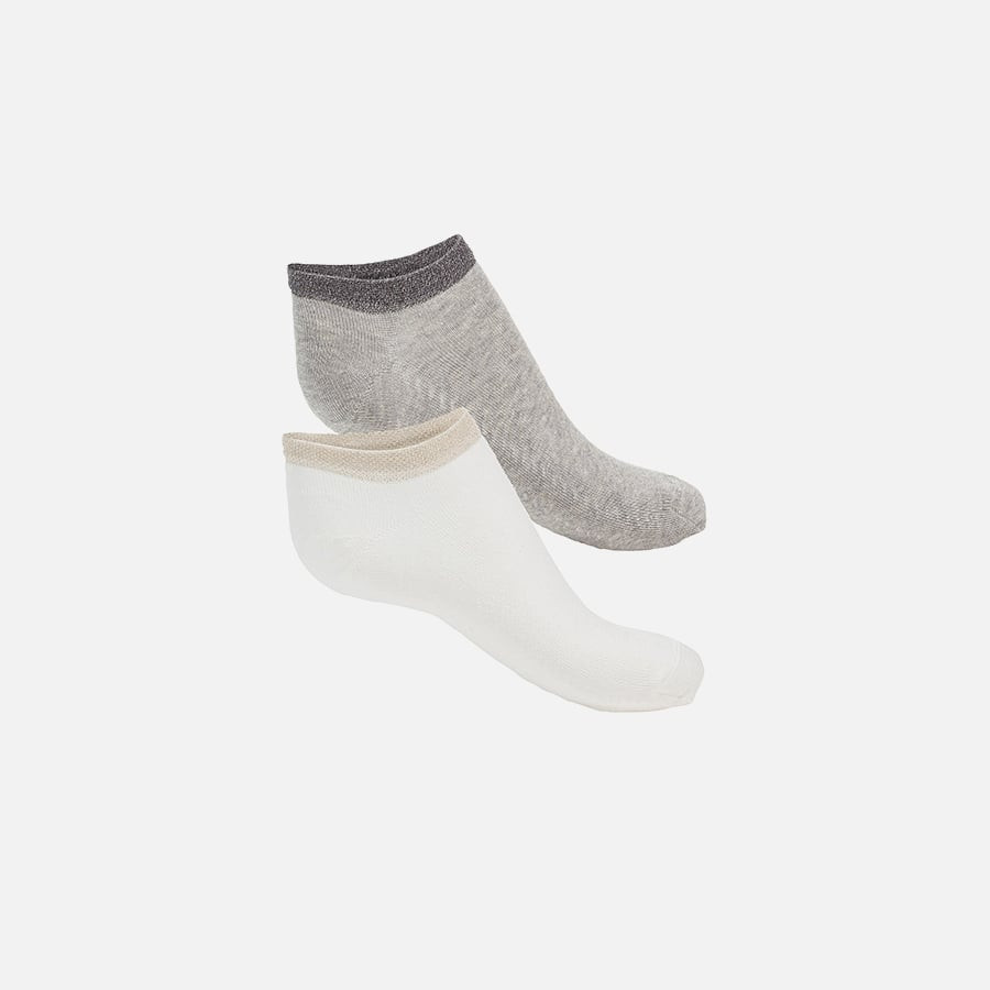 White and grey women's socks 2 pack Geox - Women's