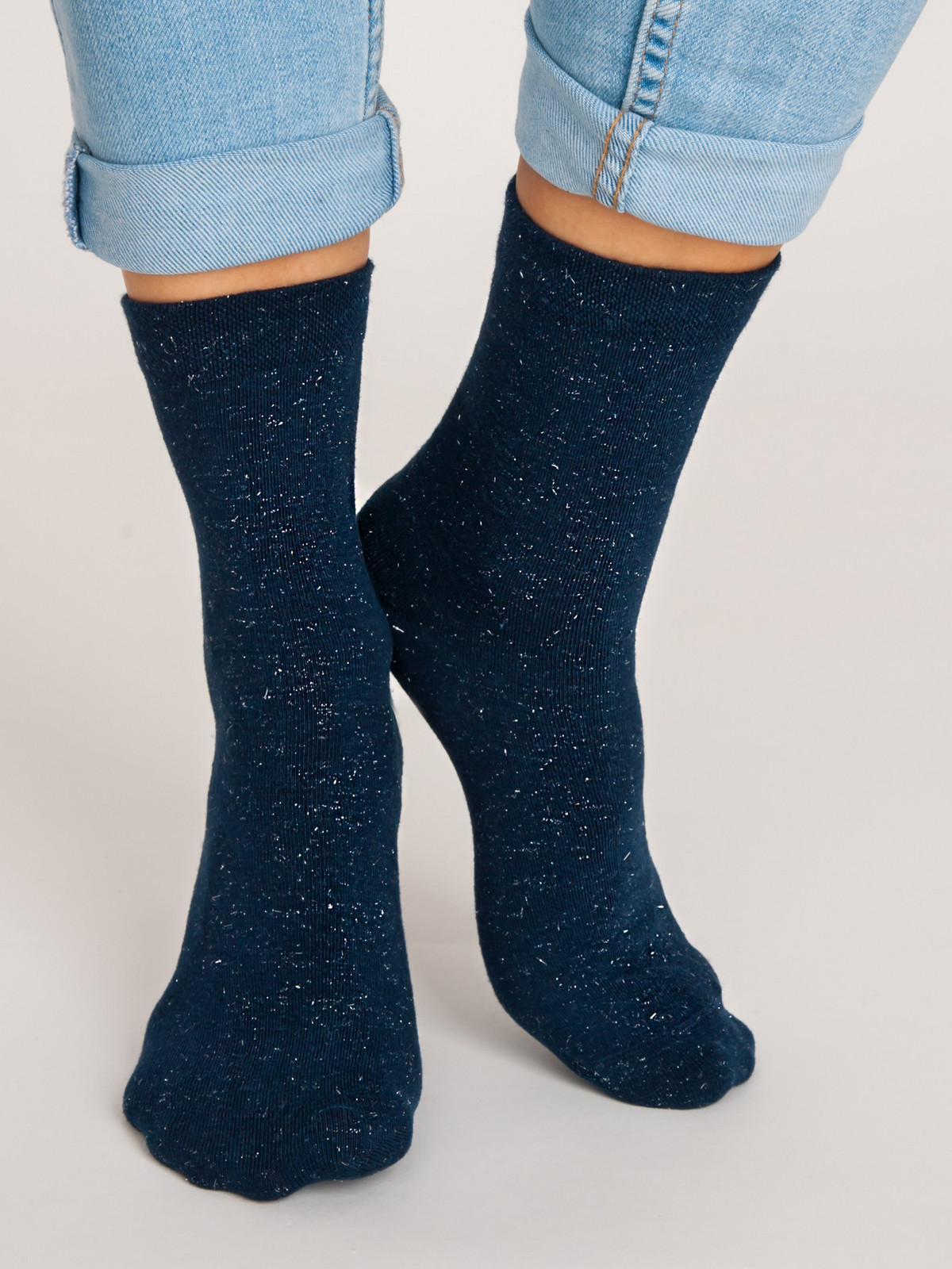 NOVITI Woman's Socks SB012-W-04 Navy Blue
