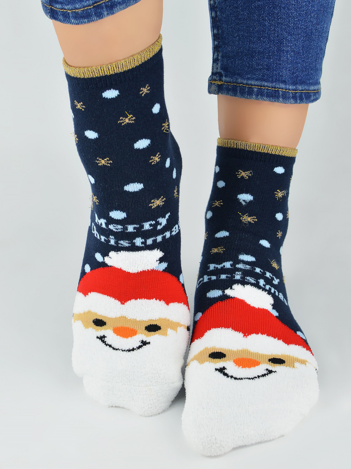 NOVITI Woman's Socks SB100-W-06 Navy Blue
