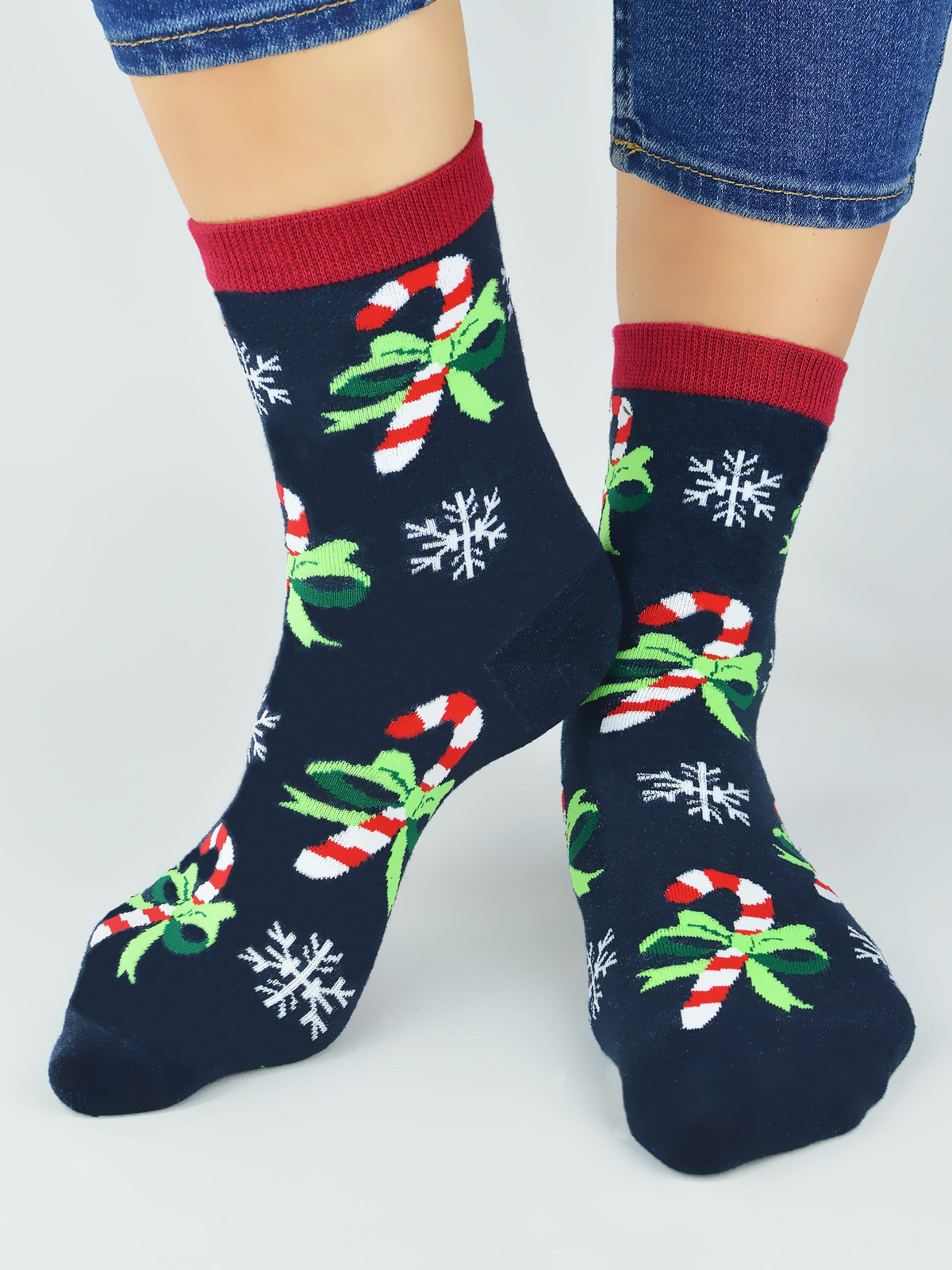NOVITI Woman's Socks SB100-W-02 Navy Blue