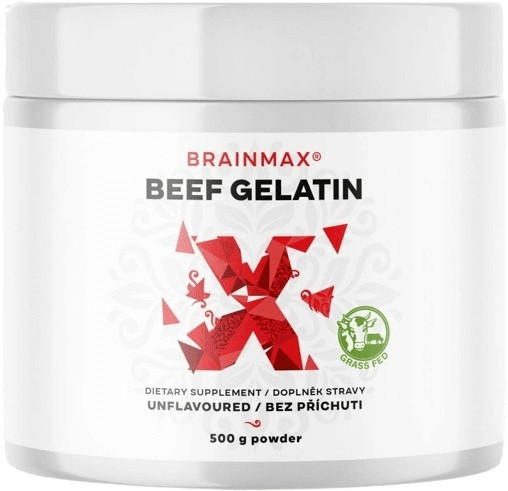 Brainmax beef gelatin grass-fed hovězí želatina 500 g