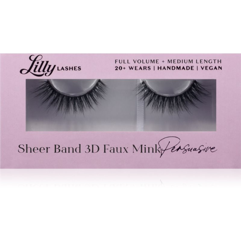 Lilly Lashes 3D Faux Mink umelé mihalnice typ Persuasive 1 pár