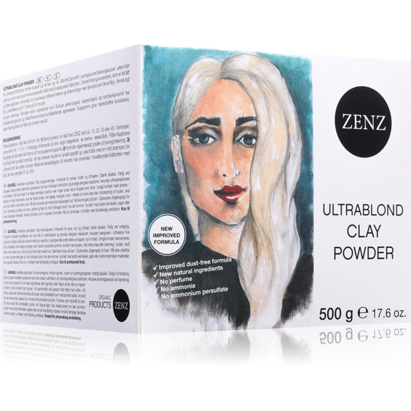 ZENZ Organic Ultrablond Clay Powder zosvetľujúci púder bez amoniaku 500 g