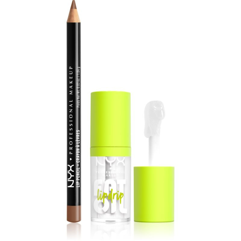 NYX Professional Makeup Fat Oil Lip Drip sada na pery 2 ks