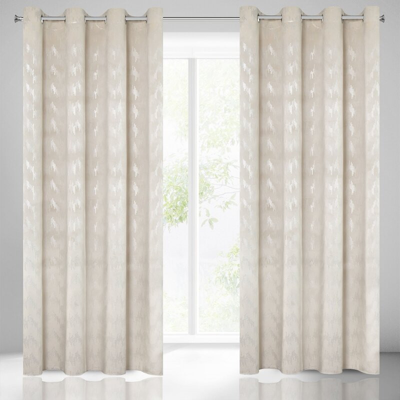 ArtFir Záves CHILL K | béžová/strieborná 140 x 250 cm