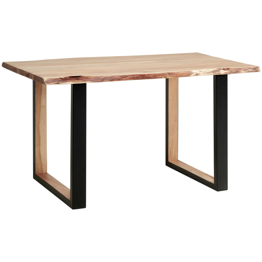 Livetastic JEDÁLENSKÝ STÔL, tvrdé drevo, akácia, čierna, farba akácie, 160/76/90 cm