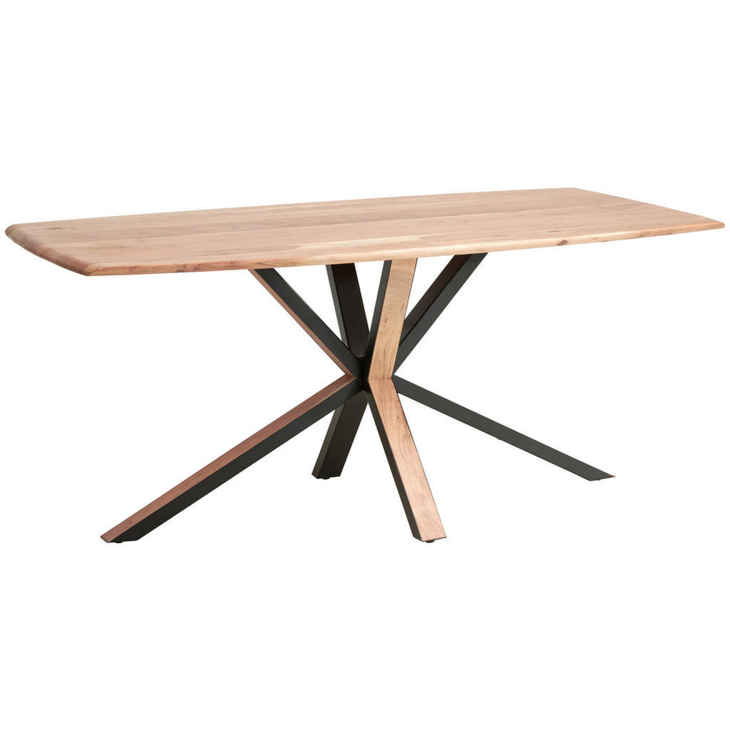 Livetastic JEDÁLENSKÝ STÔL, tvrdé drevo, akácia, čierna, farba akácie, 175/76/90 cm
