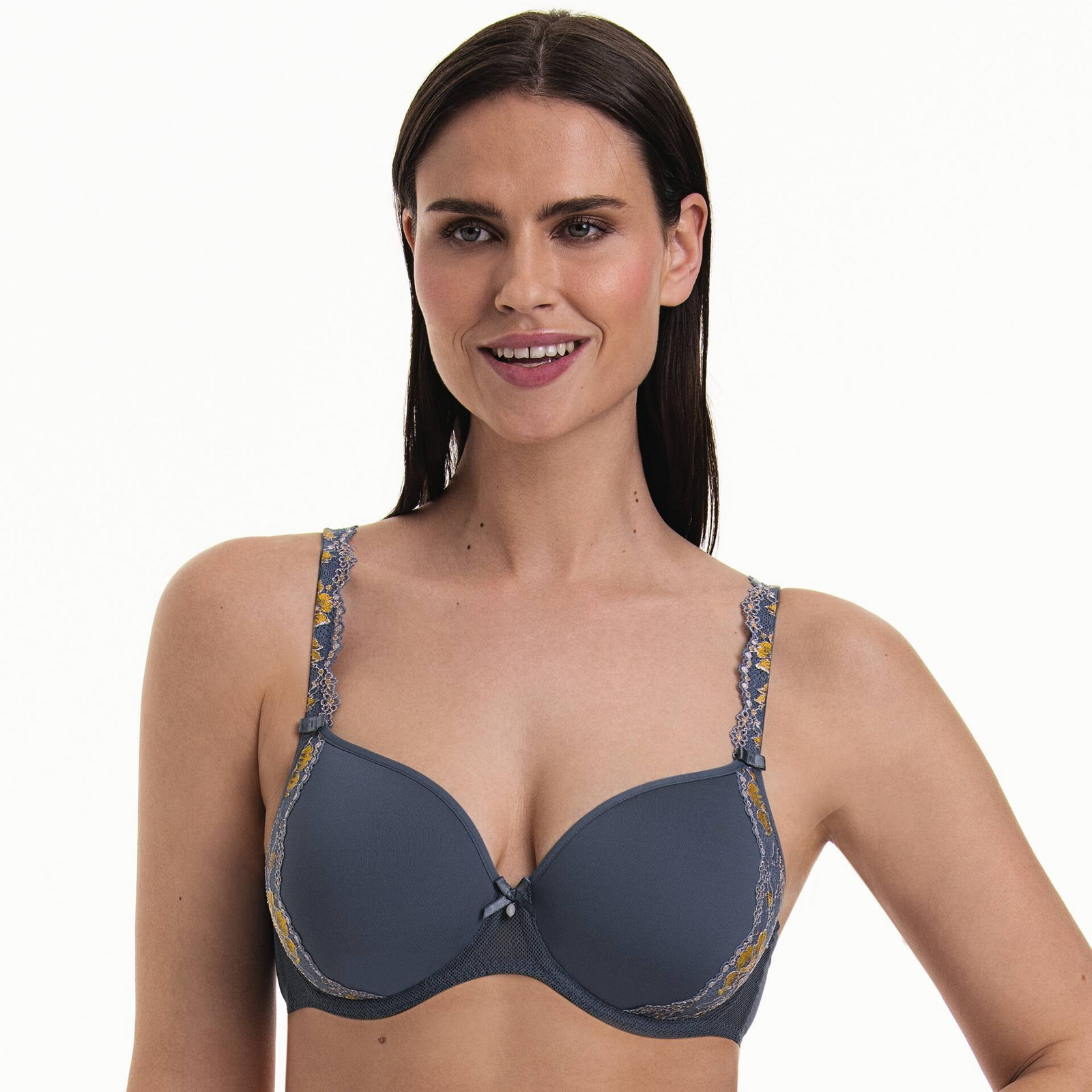 Podprsenka Colette s kosticami a medzikusmi 5251 sky grey - RosaFaia 469 sky grey 70A