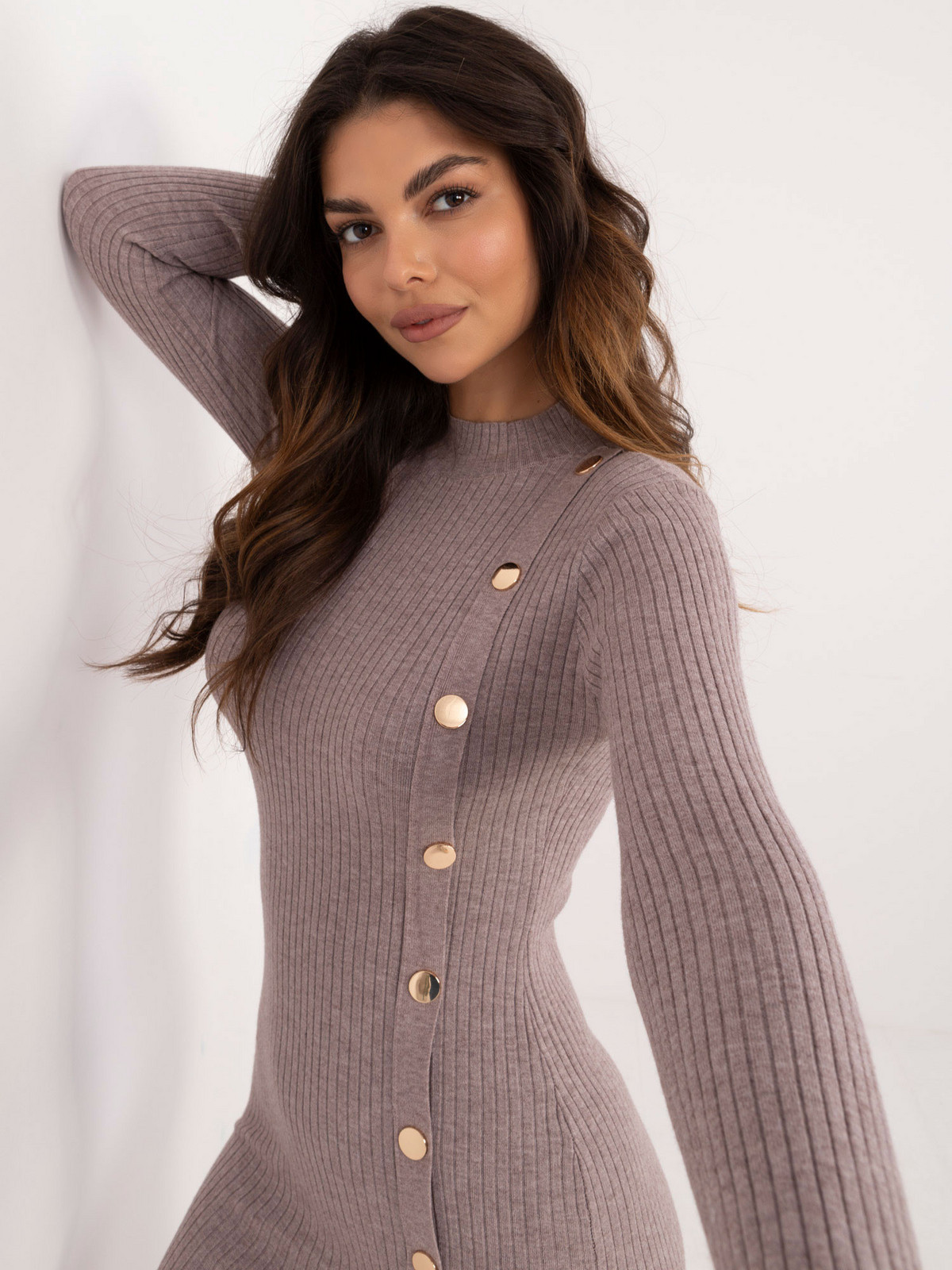 Šaty AT SK 2345 2.32 tmavo lila S/M