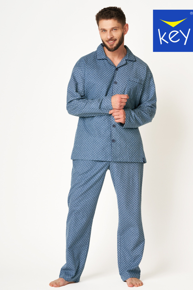 Pánske pyžamo MNS 503 B24 BLUE M
