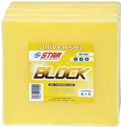 Klasické servisné vosky Star Ski Wax Block Plus 1kg