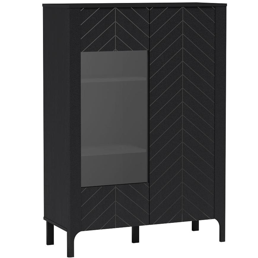 Vitrína Malumi M3 čierna