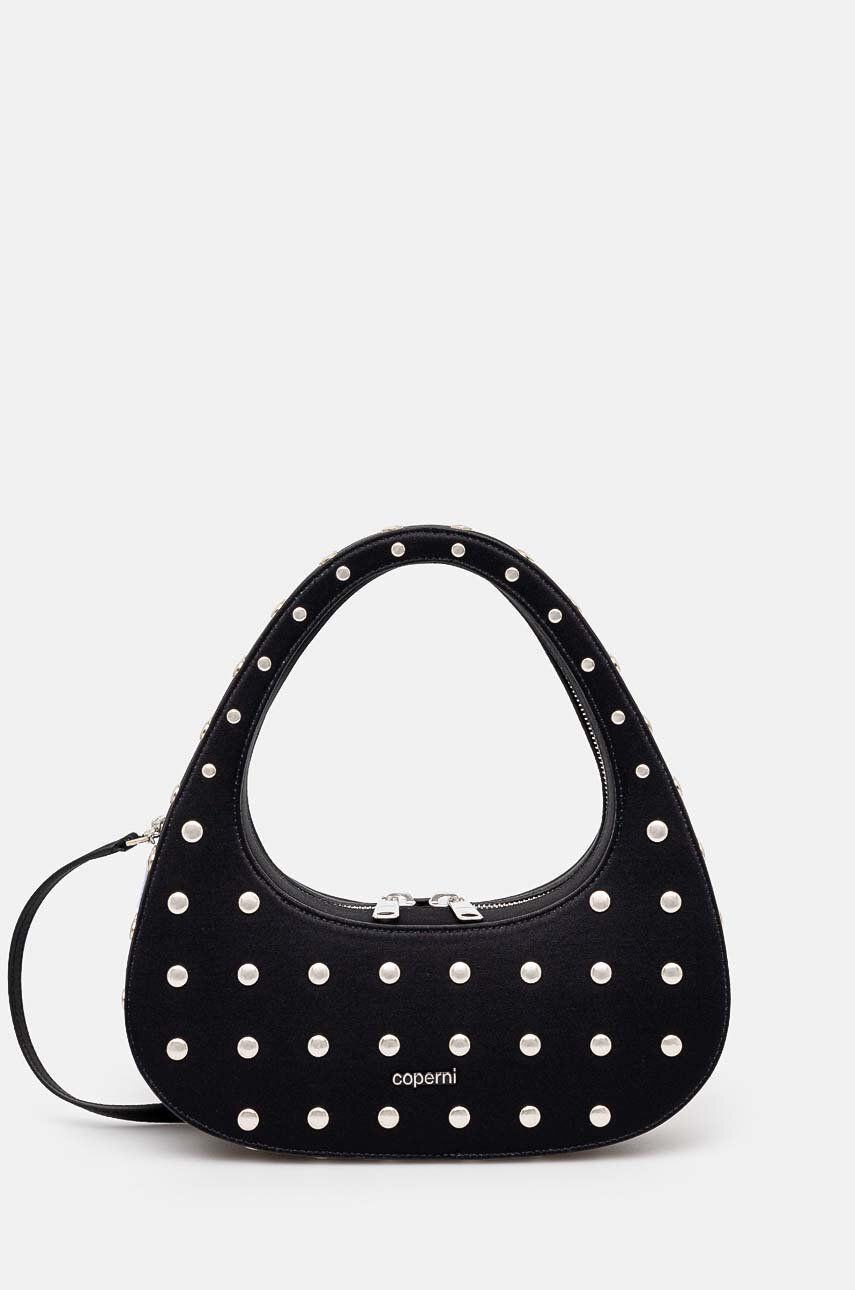 Kabelka Coperni Studded Crossbody Baguette Swipe Bag čierna farba, COPBA60STF9003