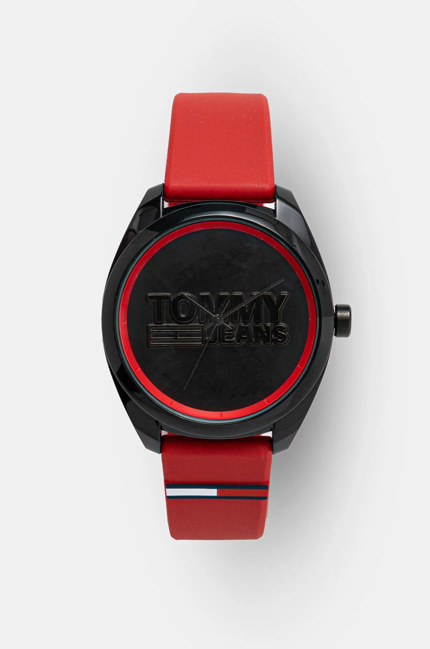 Hodinky Tommy Hilfiger pánske, červená farba, 1791929
