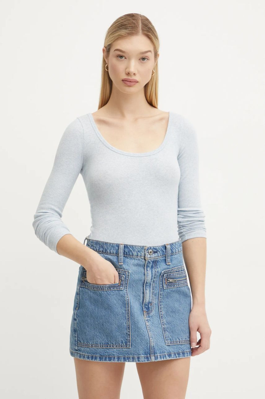 Tričko s dlhým rukávom Hollister Co. dámske, KI339-3683