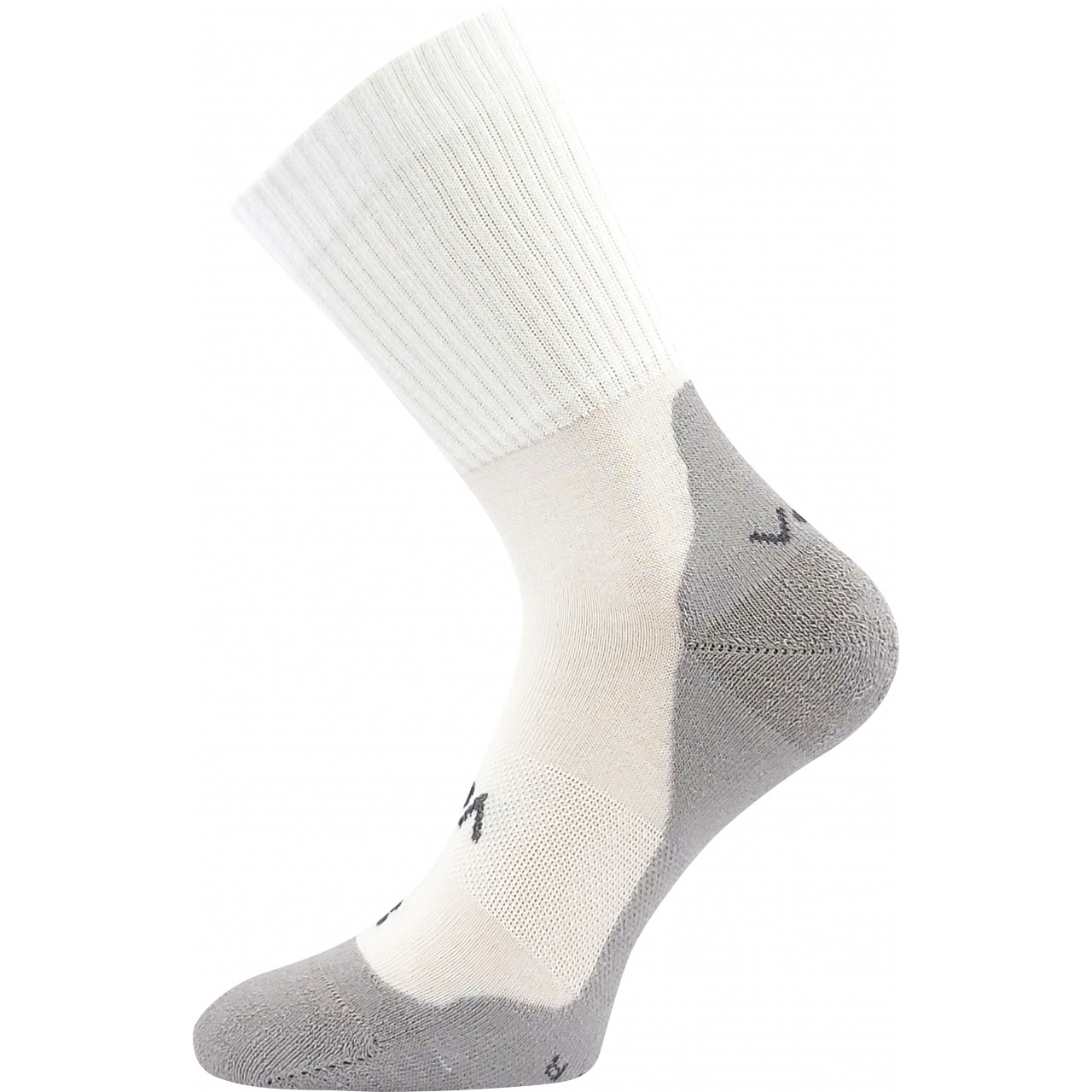 Ponožky unisex slabé VoXX Barefootan Froté - biele-sivé, 35-38