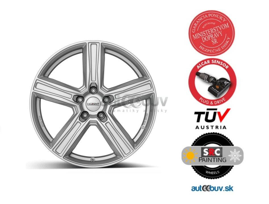 DEZENT KG silver 9.00x18 5x112.00 ET30
